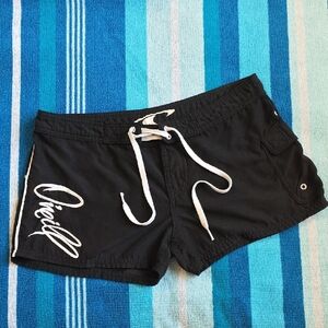 Vintage O'Neill Black Swim Coverup Shorts
